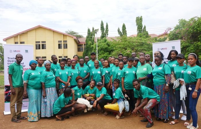 Group picture of men and women together